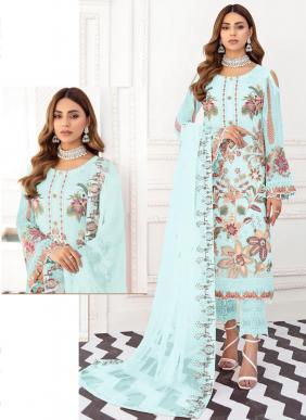 LAWN Cotton  FROCK type Embroidered pakistani indian Salwar Kameez  to clear £25