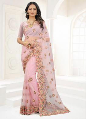 UTV Emerging Heavy Net Zari Embroidery Wedding Sarees Collection