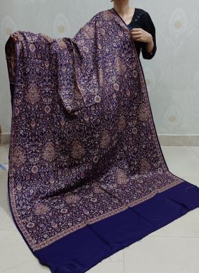 Beautiful Pure Pashmina Jamwaar Jaal Winter Wear Shawl Dupatta Collection
