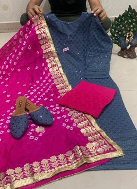 KD116 Pure Cambric Cotton Wholesale Salwar Suits 6 Pieces Catalog