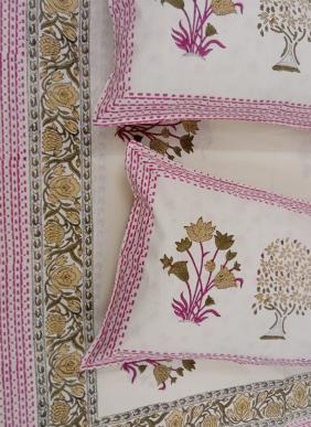 KMK2B 108*108 Pure Cotton Wholesale Bedsheet With Pillow Cover 7 Pieces Catalog