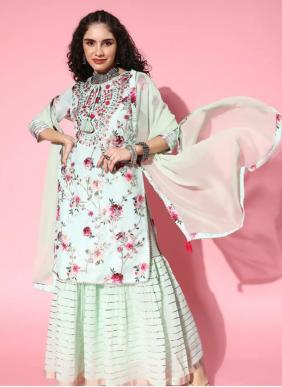 KE4748 Modal Silk Wholesale Readymade Sharara Suits 3 Pieces Catalog