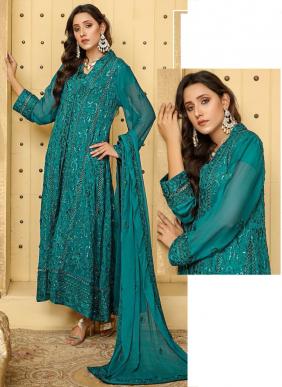 Afreen Vol 1 Party Wear Designer Georgette Pakistani Suits Collection