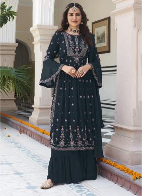 Mehar New Designer Diwali Wear Georgette Salwar Suits Collection