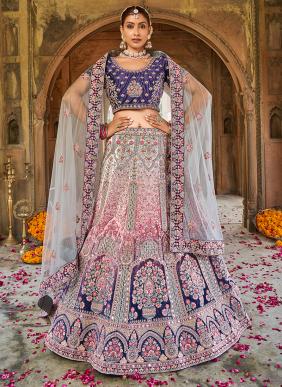 Gulmarg Cotton Thread Embroidery Bridal Lehenga Cholis Collection