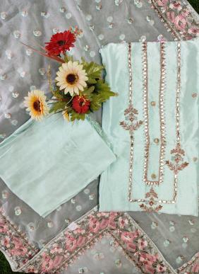 Wedding Wear Latest Designer Upada Silk Salwar Suits Collection