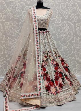 A2191 Multi Thread Work Wedding Wear Designer Net Lehenga Cholis Collection