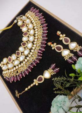 Stylish Polki Necklace Set Collection