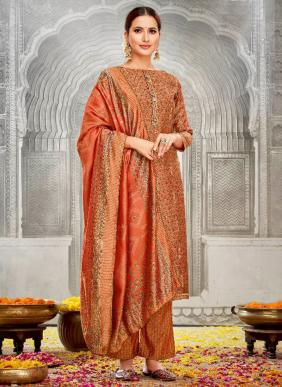 Niyati Designer Embroidery Pure Viscose Silk Palazzo Suits Collection