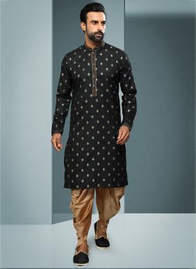Diwali Wear Handloom Rich Yarn Cotton Straight Kurta Pajama Readymade Collection