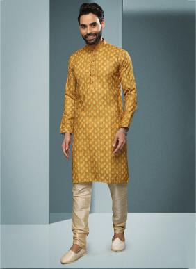 Readymade Diwali Wear Handloom Rich Yarn Cotton Straight Kurta Pajama Collection