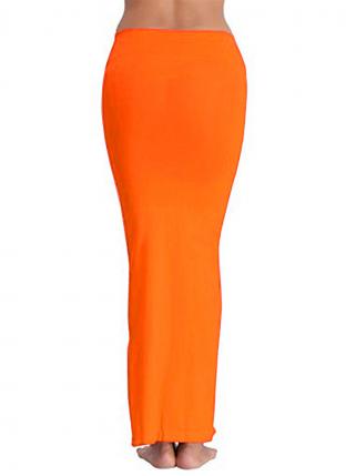 Orange Cotton Daily Wear Plain Shapewear