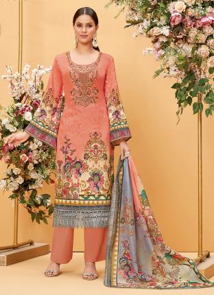 Light Pink Pure Jam Casual Wear Digital Printed Salwar Suit