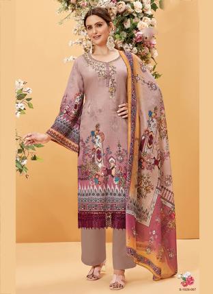 Light Purple Pure Jam Casual Wear Digital Printed Salwar Suit
