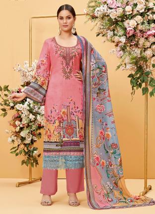 Pink Pure Jam Casual Wear Digital Printed Salwar Suit