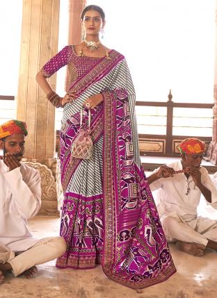 Rani Soft Silk Reception Wear Patola Saree