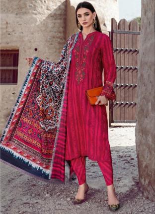Rani Pure Cotton Festival Wear Embroidery Work Pakistani Suit