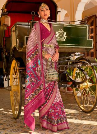 Rani Silk Traditional Wear Printed Saree
