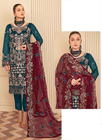 MF126 Georgette Wholesale Pakistani Suits 3 Pieces Catalog