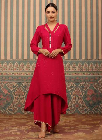 2022y/December/37261/Hot-Pink-Rayon-Cotton-Party-Wear-Hand-Work-Kurti-With-Pant-SG-1690.jpg