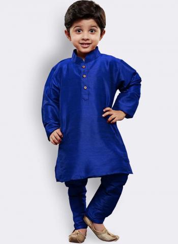 2022y/July/33315/Blue-Dhupion-Silk-Traditional-Wear-Plain-Kids-Kurta-Pajama-141605.jpg