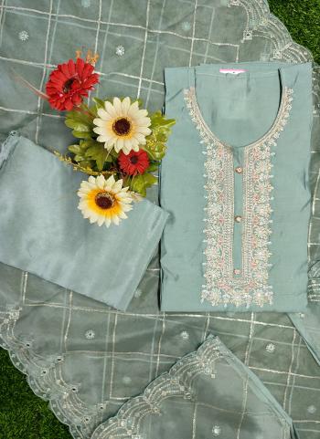 New Designer Hand Work Festival Wear Upada Silk Salwar Suits Collection
