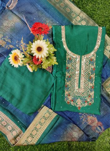 Diwali Special Hand Work Fancy Upada Silk Designer Salwar Suits Collection