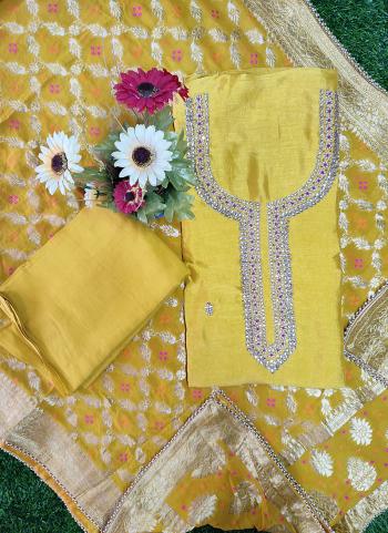 Pure Silk Hand Work New Designer Traditional Wear Salwar Suits Collection