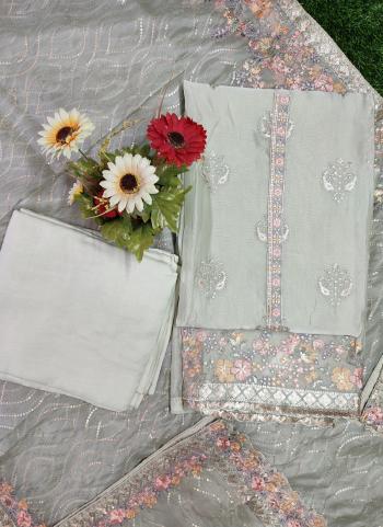 New Designer Fancy Organza Silk Festival Wear Salwar Suits Collection