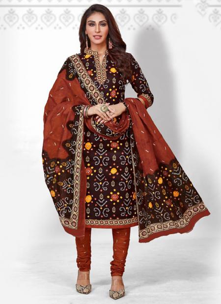 bandhani print churidar