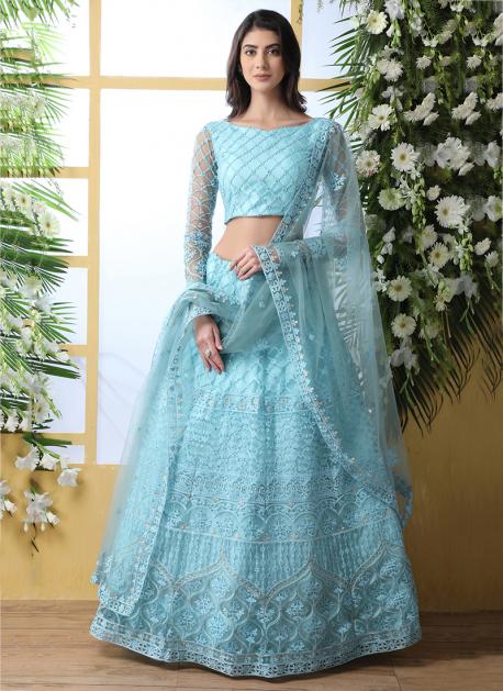 blue traditional dress