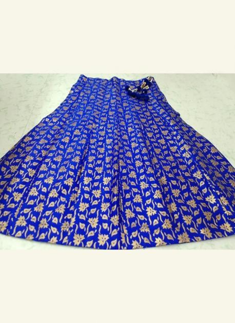 blue festival skirt