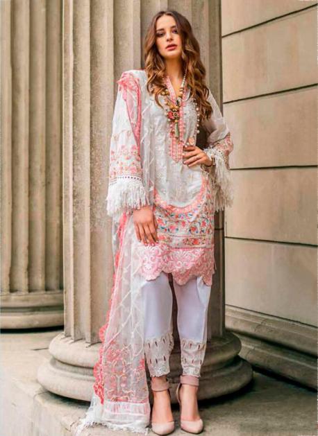 India Attires Semi-Stitched Pakistani Style Suit Party Wear Embroidered Pant  Stlye Suit, Machine wash at Rs 1249 in Surat