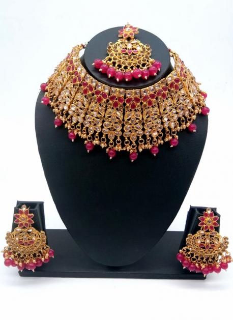 Buy Rani Gold Tone Bridal Kundan Chokar 