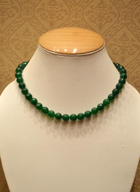 Green Beads Party Wear Moti Work Mala 