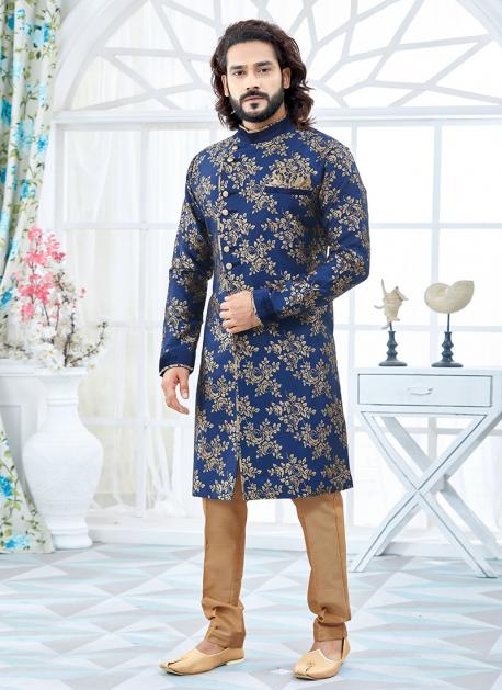 printed sherwani