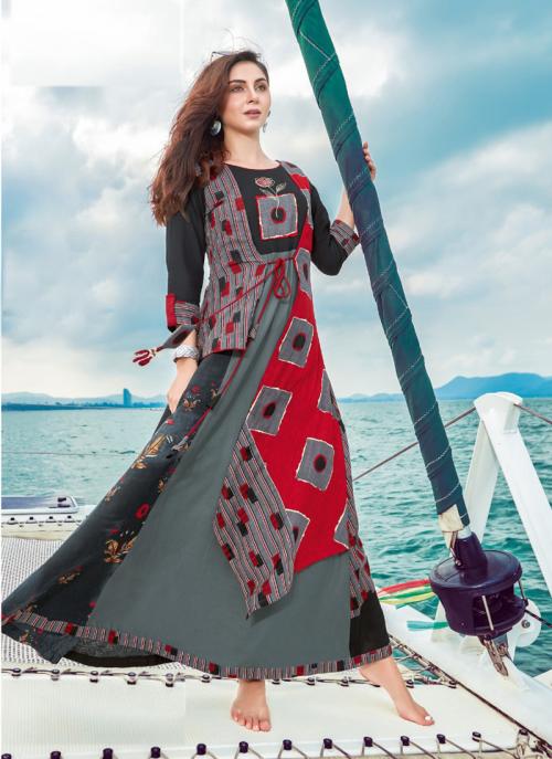 Buy Party Wear Grey Cotton Printed Work Gown 135953 Online From Wholesale  Salwar.