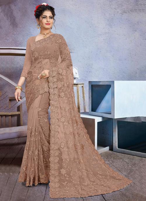 net saree for wedding