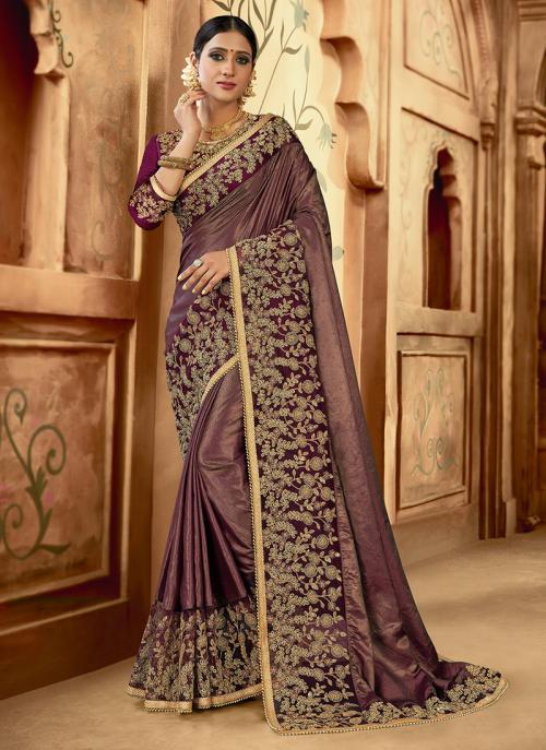 satin wedding sarees