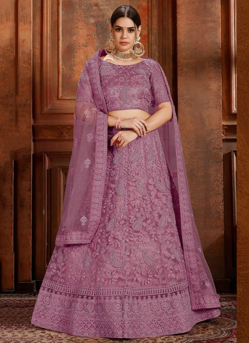 net lehenga for bride