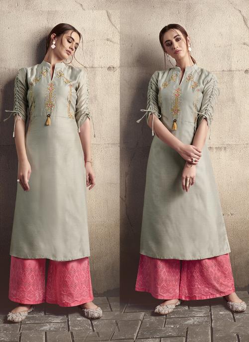 Party Wear Kurti With Palazzo Sale 