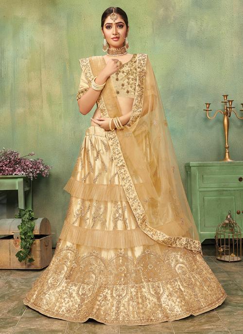 net wedding lehenga