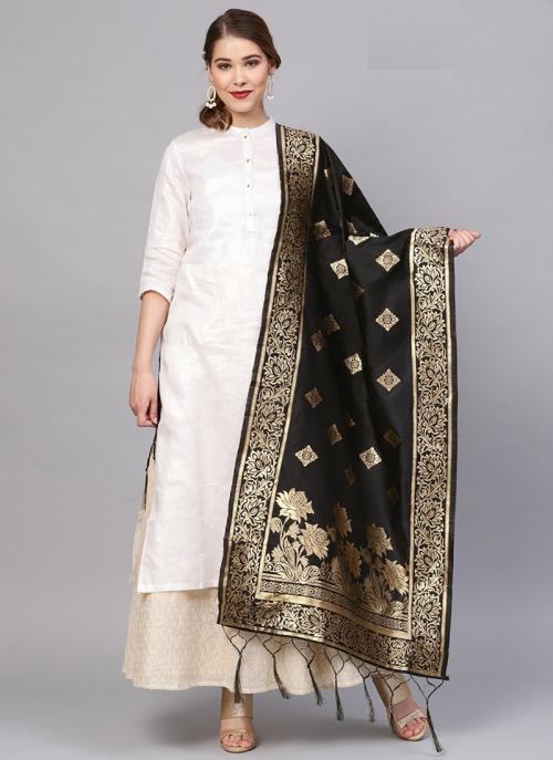 black party wear dupatta