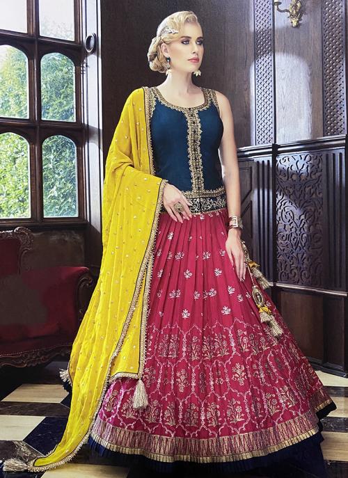 hand work bridal lehenga