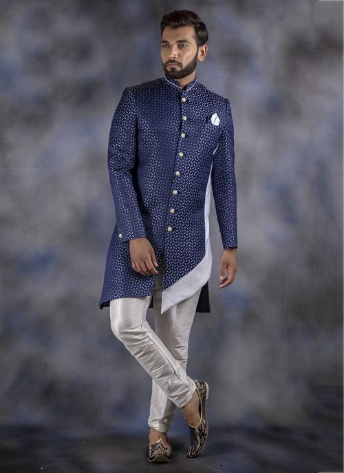 sherwani suit blue