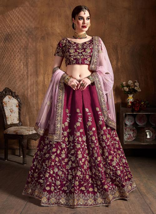 Embroidery work lehenga choli Clearance