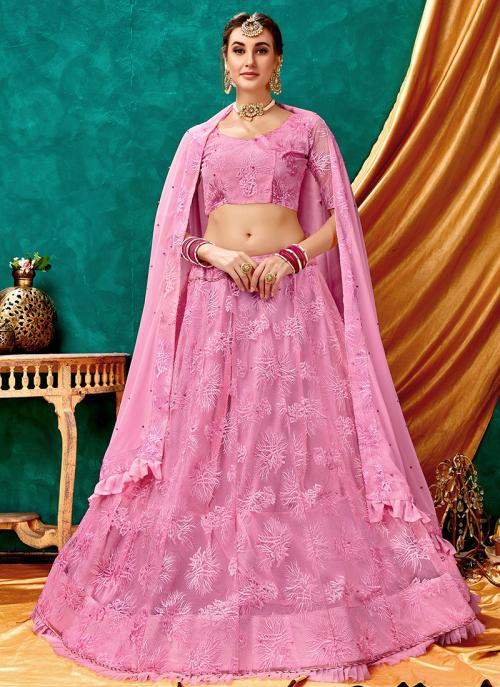 baby pink lehenga online