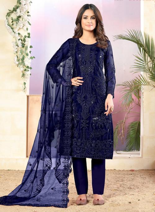 dark blue churidar