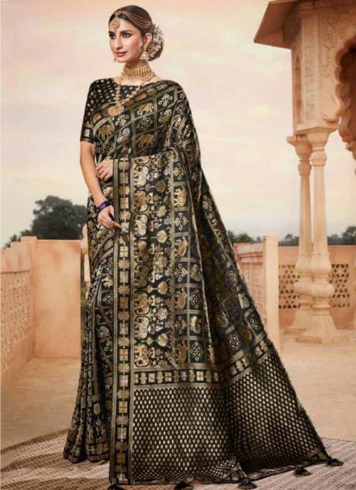 black party wear sarees online