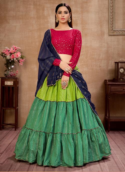 cotton party wear lehenga